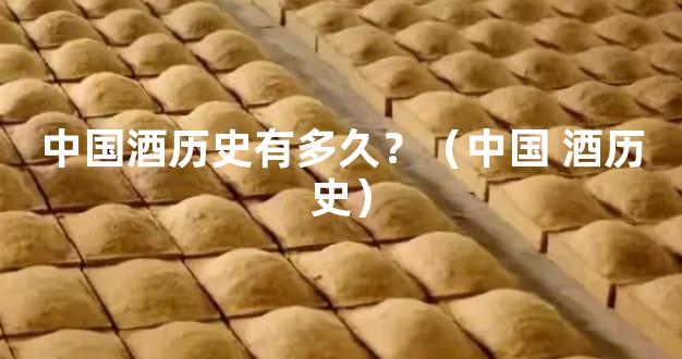中国酒历史有多久？（中国 酒历史）